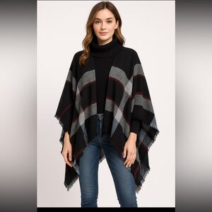 New-no tags- poncho shawl